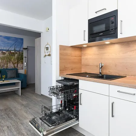 Haus Strandkorb - Poolnaehe - Garten - Tischtennis Daire